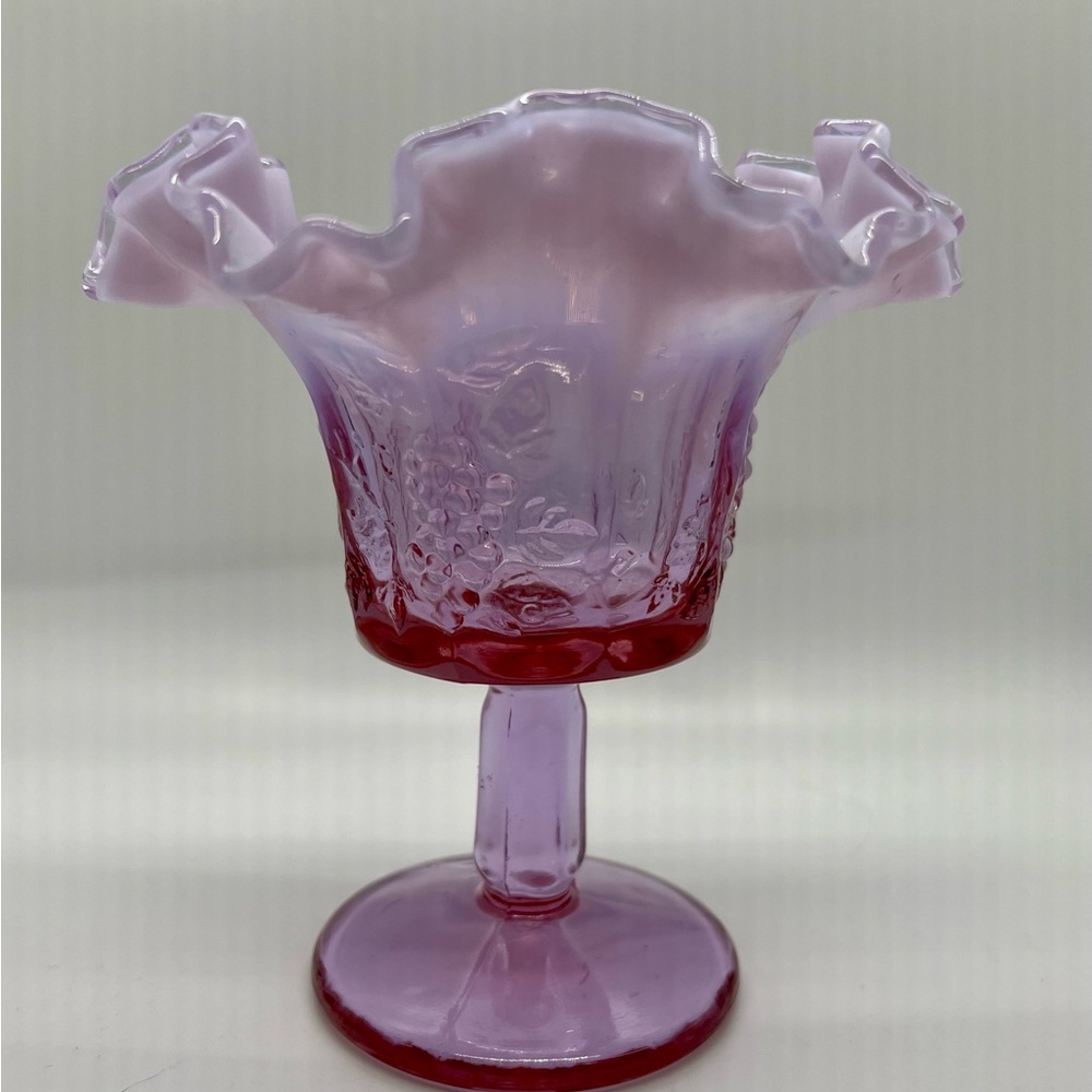 Vintage Fenton Pink Compote
